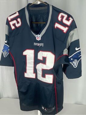 Nike Tom Brady New England Patriots Sewn Authentic On-Field Elite Jersey Size 40